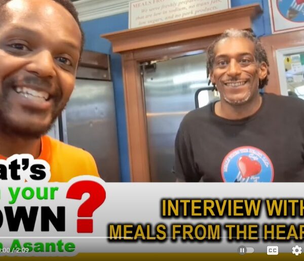 Asante interviews Meals from the heart cafe